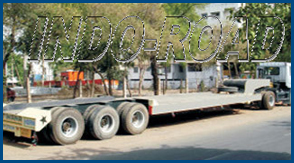 Triple excel Low bed trailer